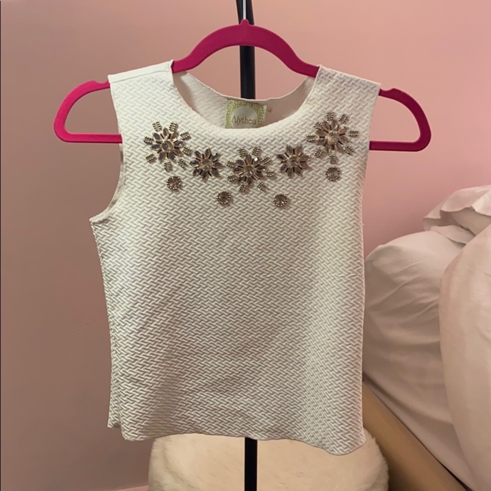 Alythea white fitted top